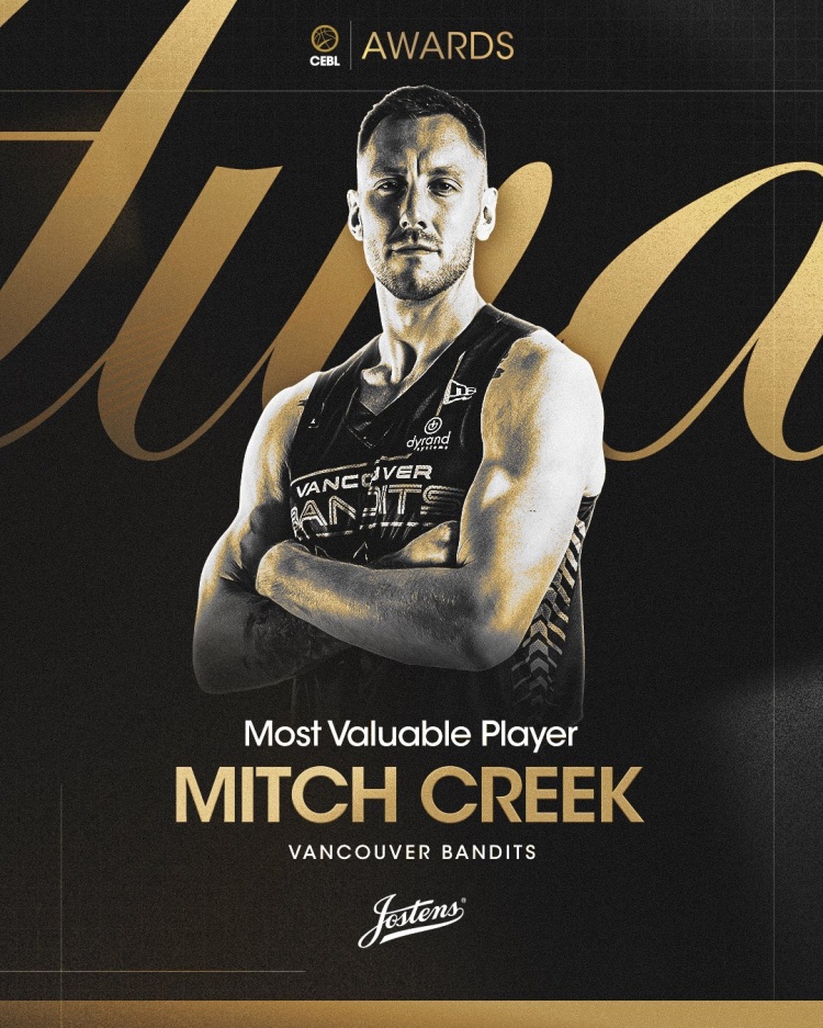 前新疆男篮外援克里克荣获加拿大联赛常规赛最有价值球员称号