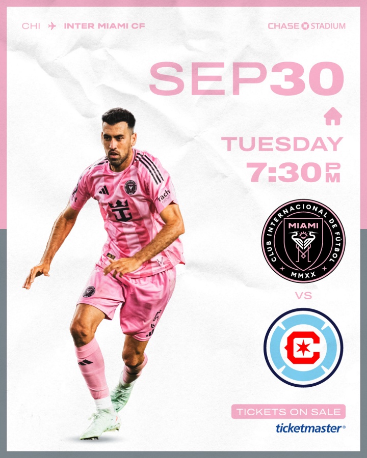 迈阿密国际少赛三场，因晋级联盟杯四强致美职联对阵芝加哥延期